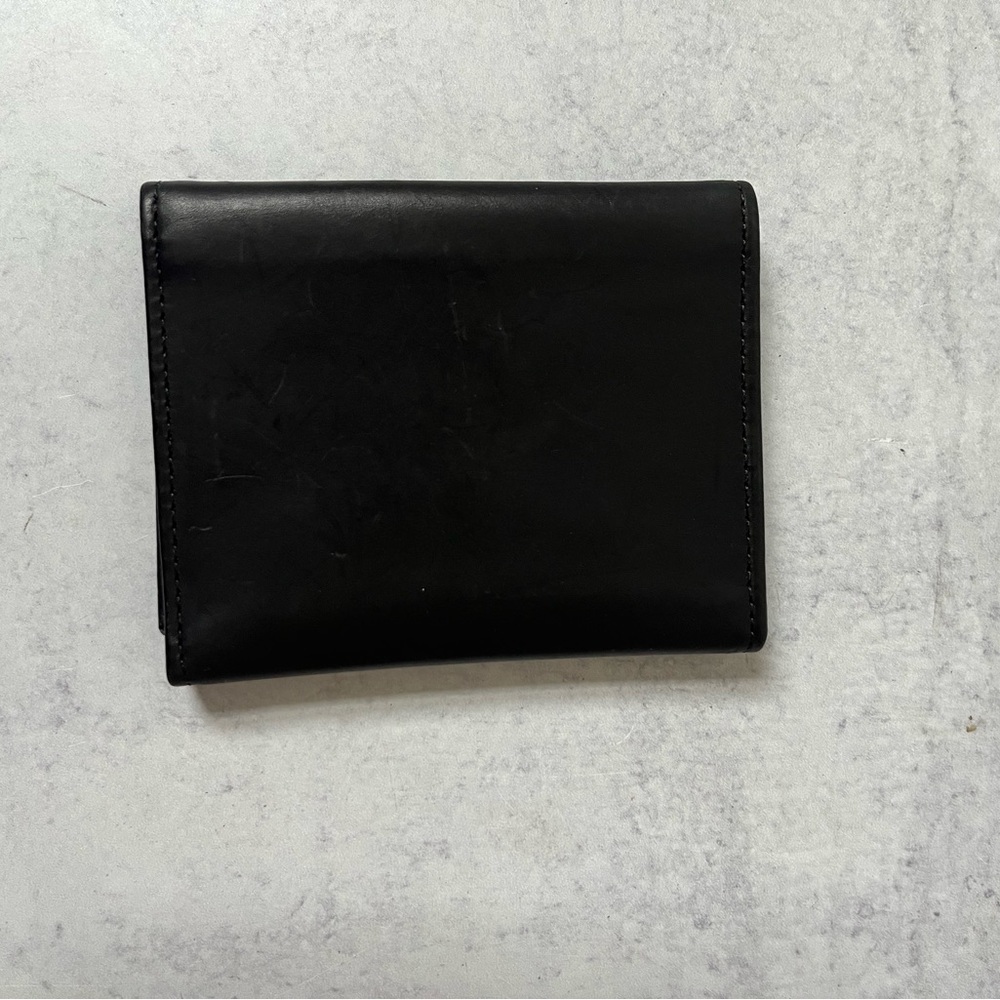 COACH Leather Tri-Fold Wallet Black NEW - Picture 2 of 5